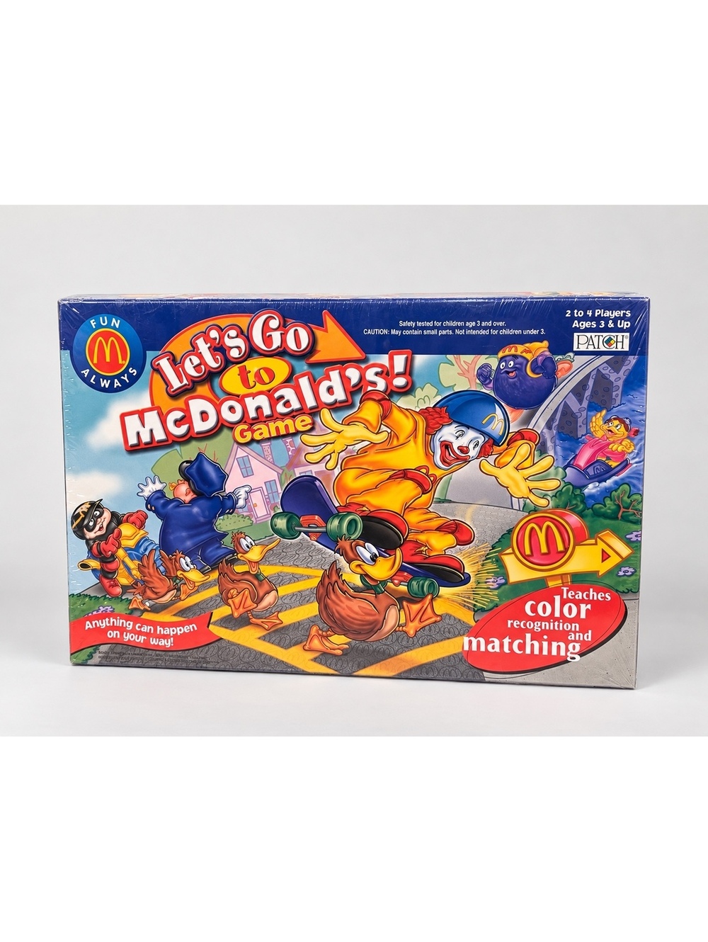 2001 Let's Go to McDonald's Board Game NEW Sealed Patch